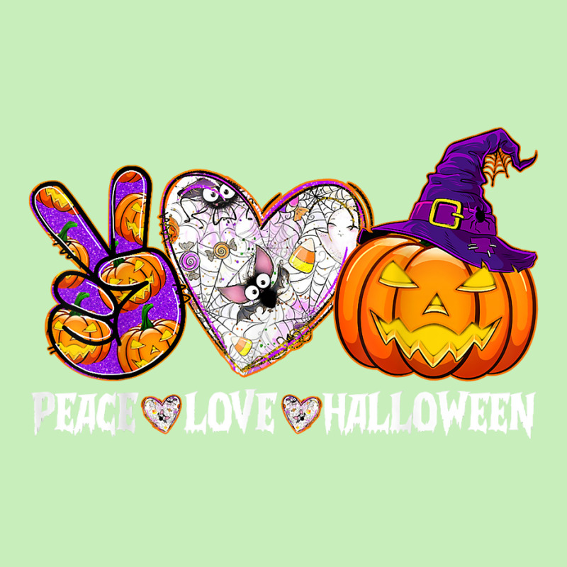 Pumpkin Witch Hat Trick Or Treat Peace Love Halloween T Shirt Urban Pullover Hoodie | Artistshot