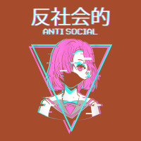 Antisocial Vaporwave Anime Girl Japanese Indie Alt Aesthetic Leatherette Tumbler | Artistshot