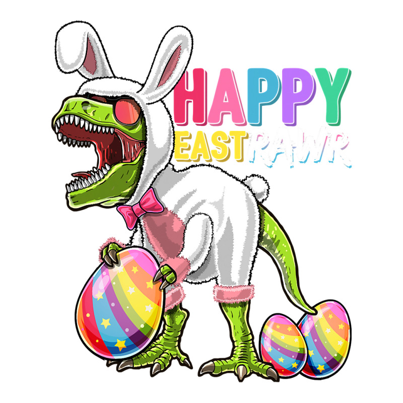 Happy Eastrawr T Rex Dinosaur Easter Bunny Egg Costume Kids Bomber Jacket | Artistshot