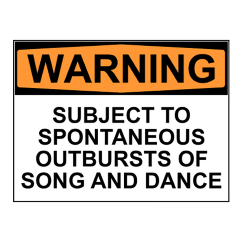 Warning Subject To Spontaneous Outbursts Of Song And Dance Bomber Jacket | Artistshot