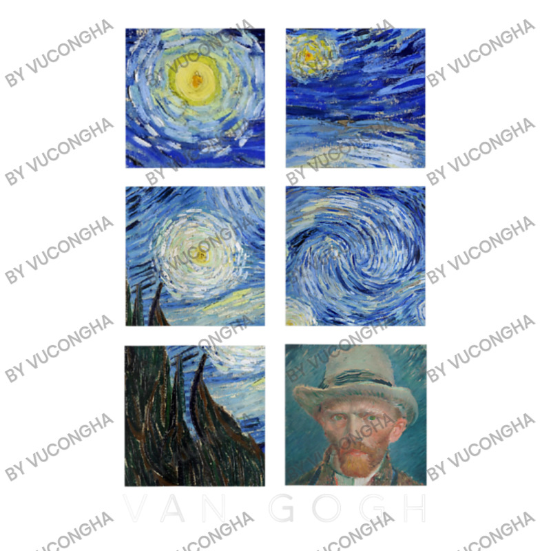 Van Gogh Starry Night Painting Collage With Self-portrait Bomber Jacket by vucongha | Artistshot