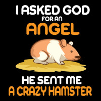 I Asked God  For An Angel He Sent Me A Crazy  Hamster Fleece Short | Artistshot