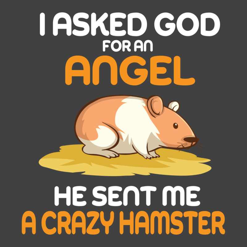 I Asked God  For An Angel He Sent Me A Crazy  Hamster Vintage T-Shirt by vip.pro123 | Artistshot