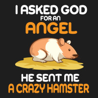 I Asked God  For An Angel He Sent Me A Crazy  Hamster Classic T-shirt | Artistshot