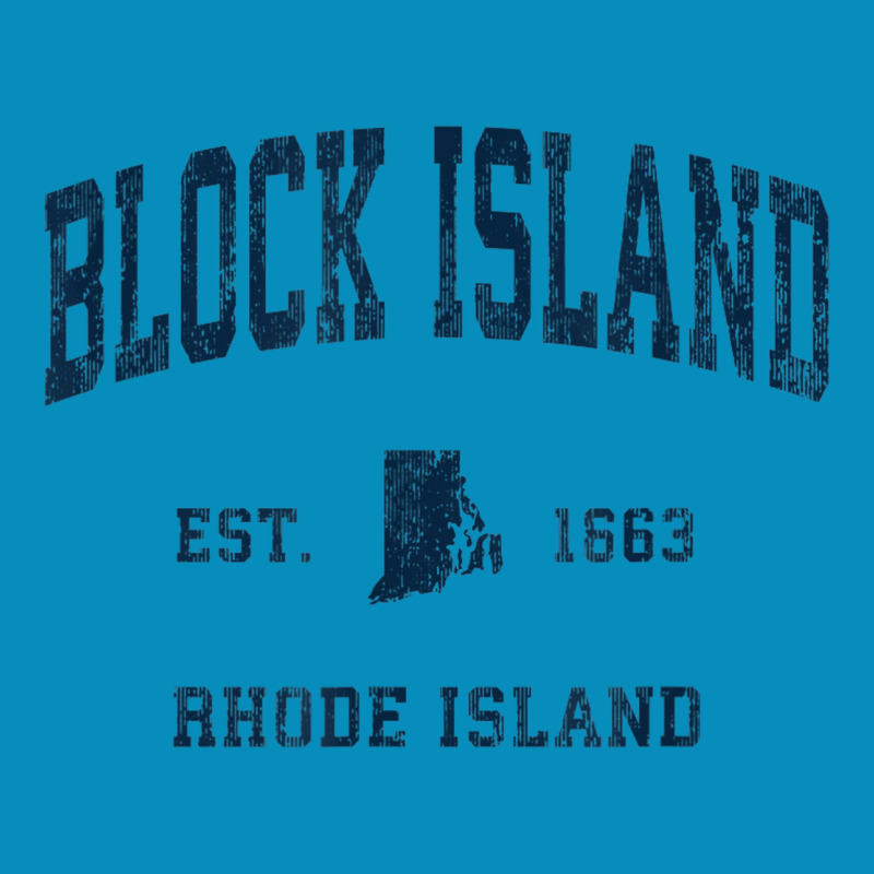 Block Island Rhode Island Ri Vintage Athletic Navy Sports De Beanie by Clinical | Artistshot