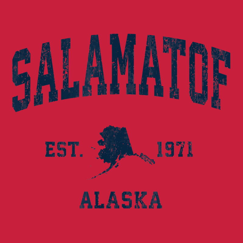 Salamatof Alaska Ak Vintage Athletic Navy Sports Design T Shirt Beanie by cm-arts | Artistshot