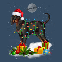 Funny Black And Tan Coonhound Dog Christmas Lights Santa Beanie | Artistshot