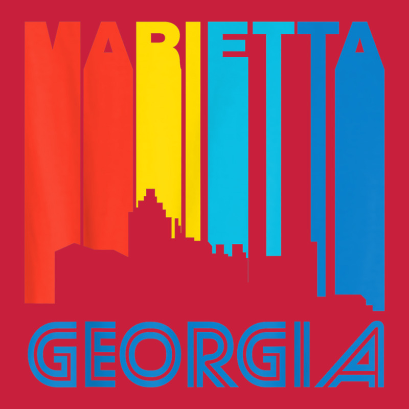 Retro 1970's Style Marietta Georgia Skyline T Shirt Beanie | Artistshot