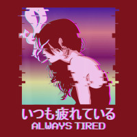 Always Tired Japan Vaporwave Alt Indie Aesthetic Anime Girl Beanie | Artistshot