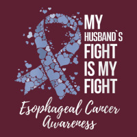 Womens My Husband’s Fight Is My Fight Esophageal Cancer Awareness V Beanie | Artistshot