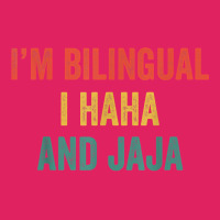 Im Bilingual I Haha And Jaja Funny Spanish Spanglish Teacher T Shirt Pom Pom Beanie | Artistshot