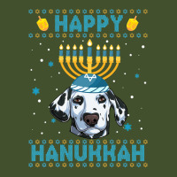 Dalmatian Dog Mens Happy Hanukkah Dalmatian Hanukkah Ugly Sweater Chri Sun Shade Cap | Artistshot