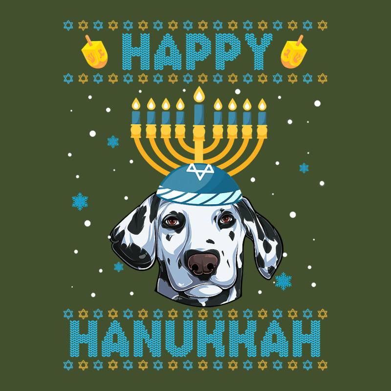 Dalmatian Dog Mens Happy Hanukkah Dalmatian Hanukkah Ugly Sweater Chri Sun Shade Cap by pester | Artistshot