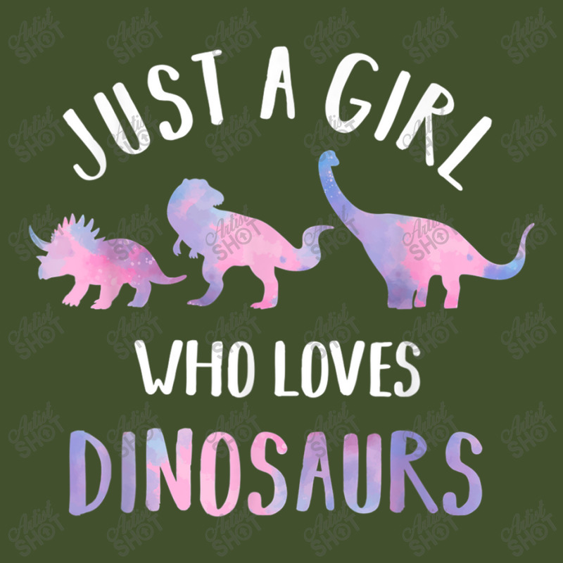 Just A Girl Who Loves Dinosaurs Cute Floral Dino Lover Sun Shade Cap by Juan-Design | Artistshot