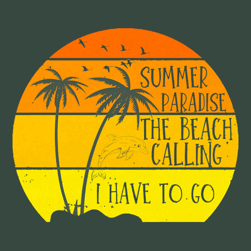 Beach Vacation T  Shirtsummer Paradise The Beach Calling I Have To Go Seamless Cap by crushedguideline | Artistshot