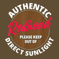 Authentic Redhead Keep Out Of Sunlight   Funny Ginger T Shirt Seamless Cap | Artistshot