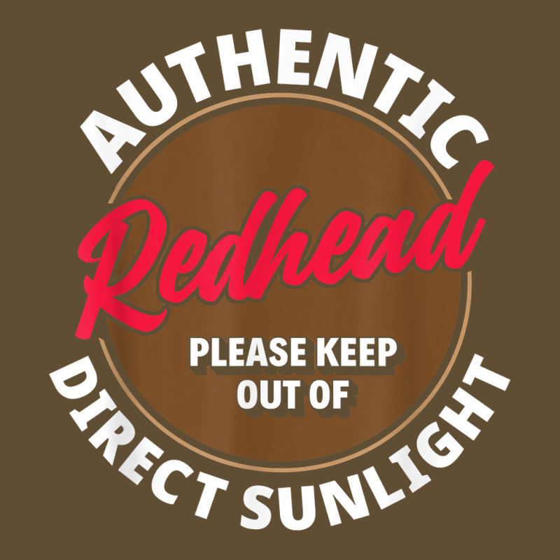 Authentic Redhead Keep Out Of Sunlight   Funny Ginger T Shirt Seamless Cap | Artistshot