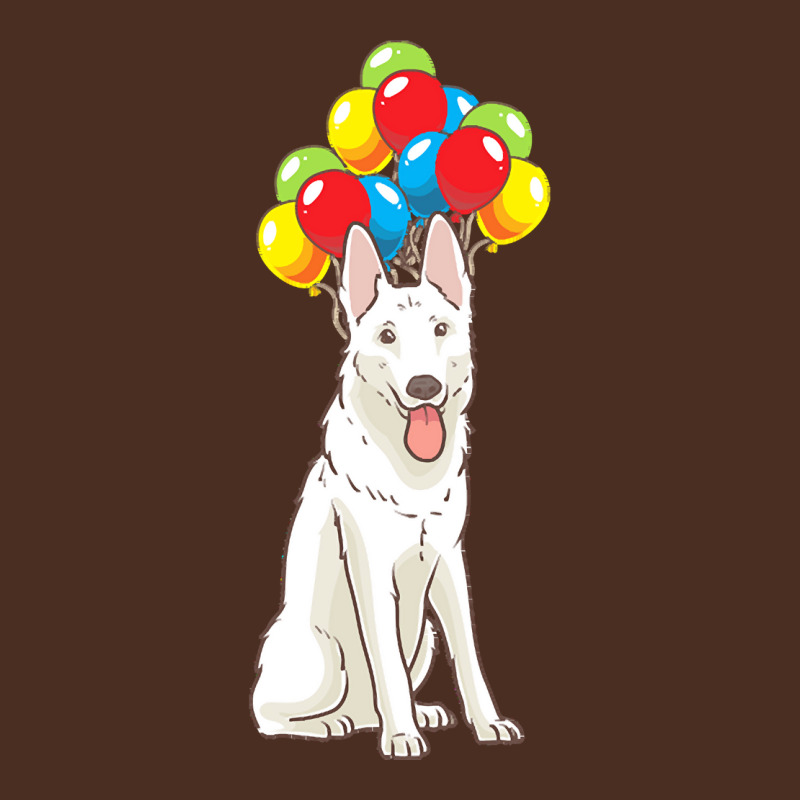 White Shepherd T  Shirt White Swiss Shepherd With Ballons Gift T  Shir Yupoong Trucker Cap | Artistshot