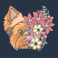 Yorkie T  Shirt Yorkshire Terrier With Flowers T  Shirt Yupoong Trucker Cap | Artistshot