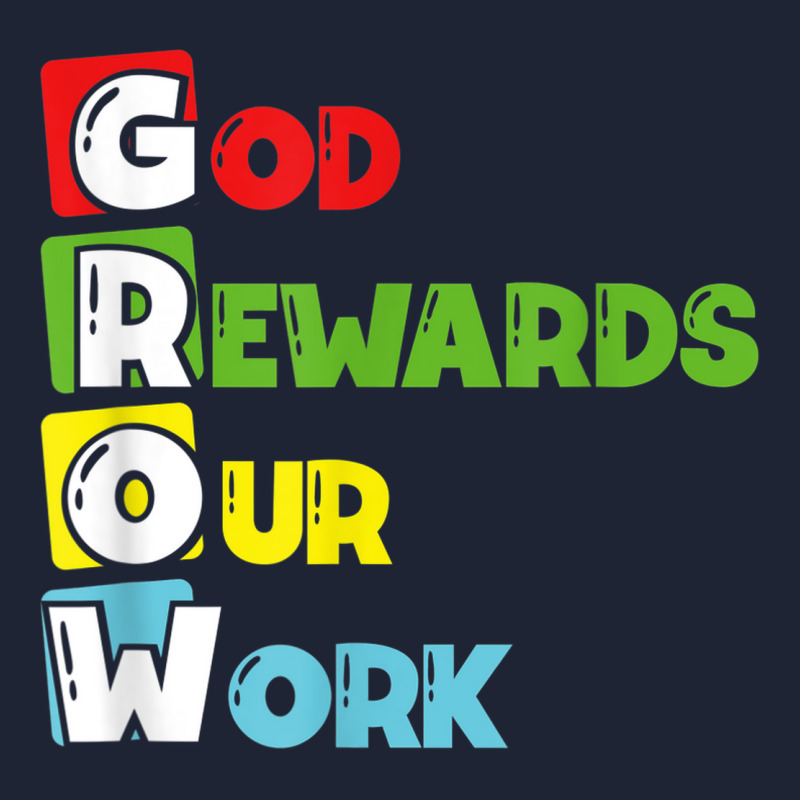 Grow God Rewards Our Work Christian Snapback Trucker Cap by Prestige | Artistshot