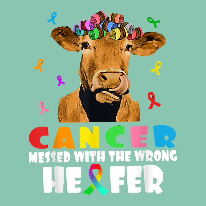 Cancer Messed With The Wrong Heifer Cow Lover Fight Cancer Snapback Trucker Cap by EdithMcdaniel | Artistshot