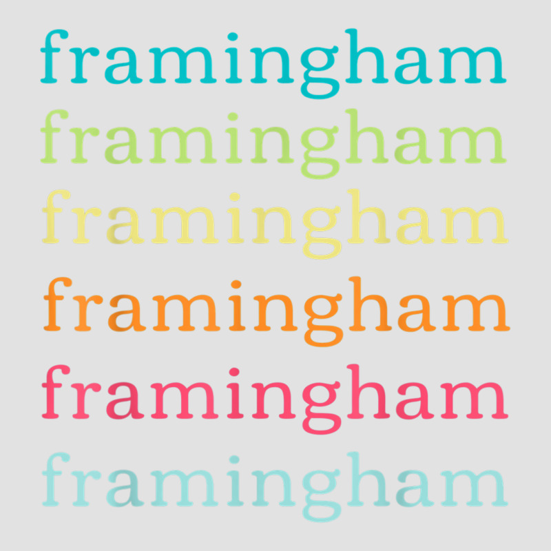 Framingham Massachusetts (ma) Cute And Colorful Text Foam Trucker Hat by Sombre | Artistshot