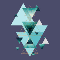 Geometric Triangle Compilation In Teal Adjustable Baseball Cap | Artistshot