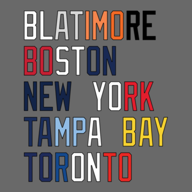 Al East Team Locations And Colors Adjustable Baseball Cap by MichaelConnor | Artistshot