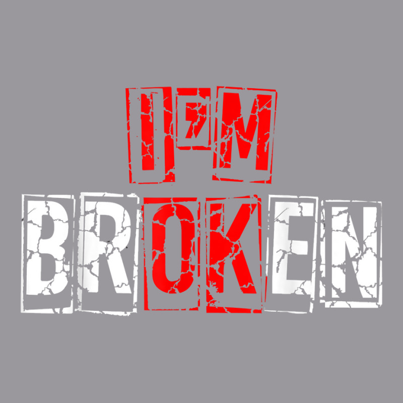 I'm Broken Shirt Invisible Illness I'm Ok Broken T Shirt Adjustable Baseball Cap by cm-arts | Artistshot