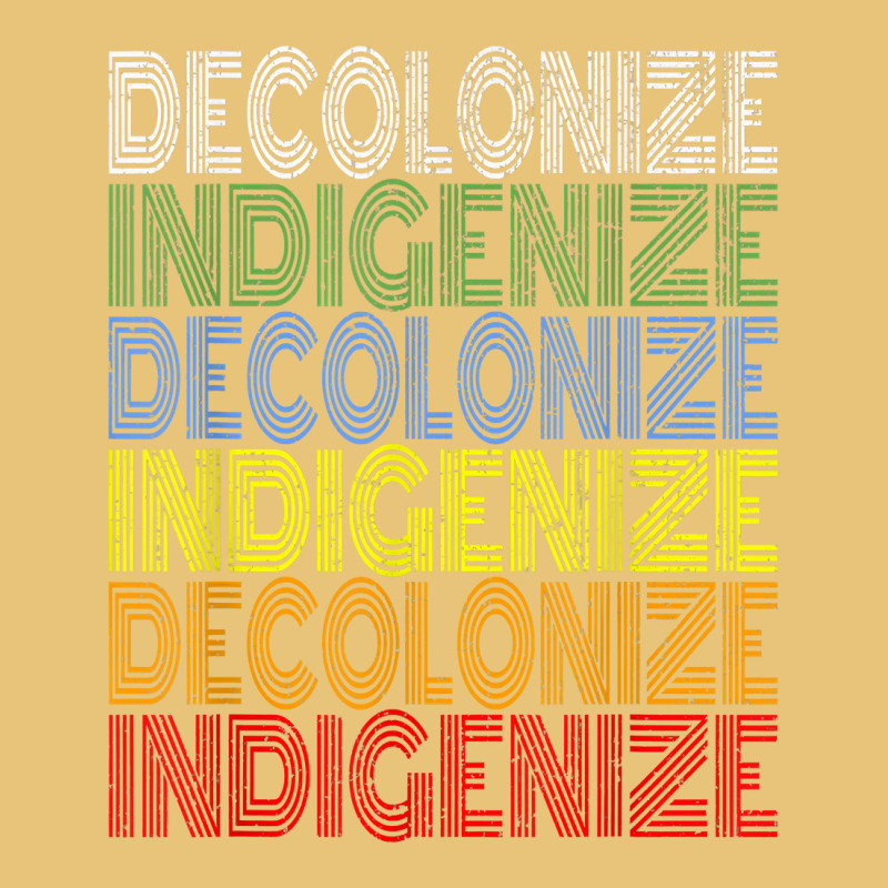 Decolonize Indigenize Shirt Native American Education Gift T Shirt Dyed Cap | Artistshot