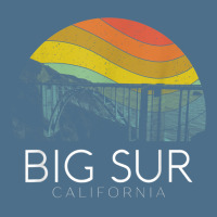 Big Sur California Beach Central Coast Retro Forest Camping T Shirt Dyed Cap | Artistshot