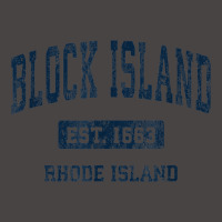 Block Island Rhode Island Ri Vintage Athletic Sports Design Dyed Cap | Artistshot