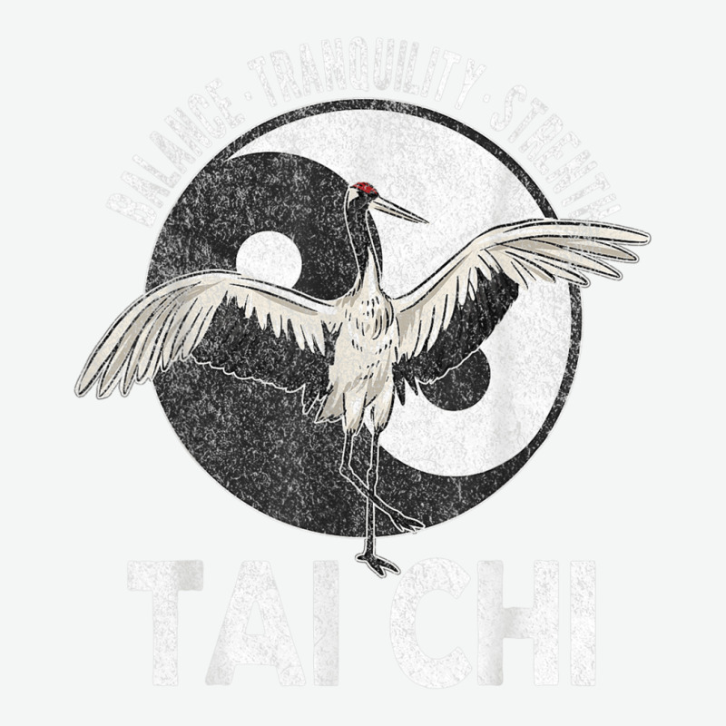 Tai Chi Yin Yang Crane Chinese Martial Arts Retro Vintage Urban Heavy T-shirt | Artistshot