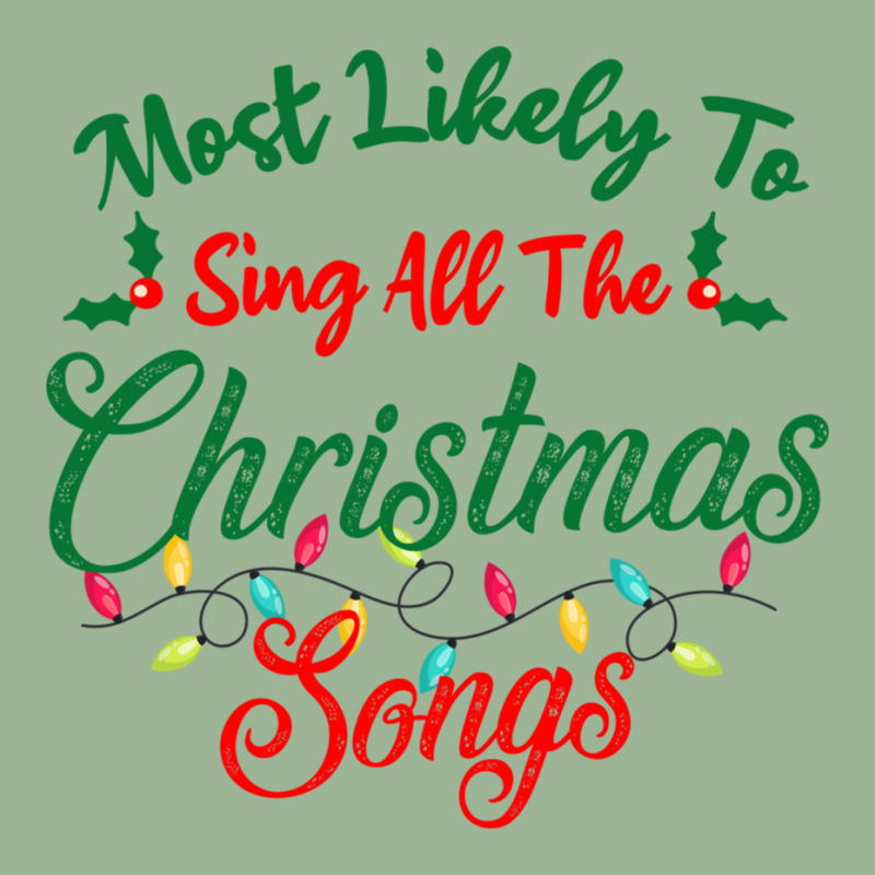 Funny Family Xmas Most Likely To Sing Christmas Songs Urban Heavy T-shirt | Artistshot