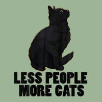 Less People More Black Cat Funny Pet Lover Men Dark Cat Urban Heavy T-shirt | Artistshot