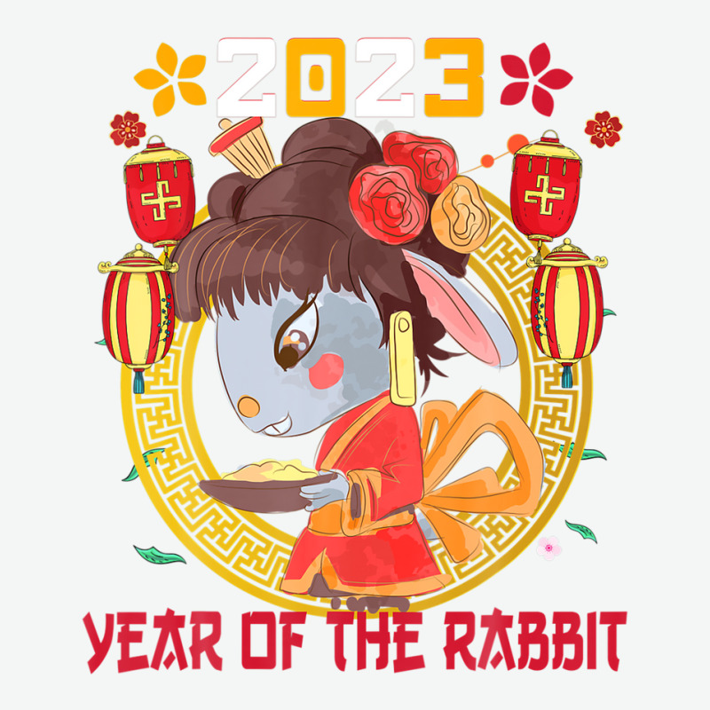 Happy Lunar New Year 2023 Cute Chinese Rabbit Decorations Urban Heavy T-shirt | Artistshot