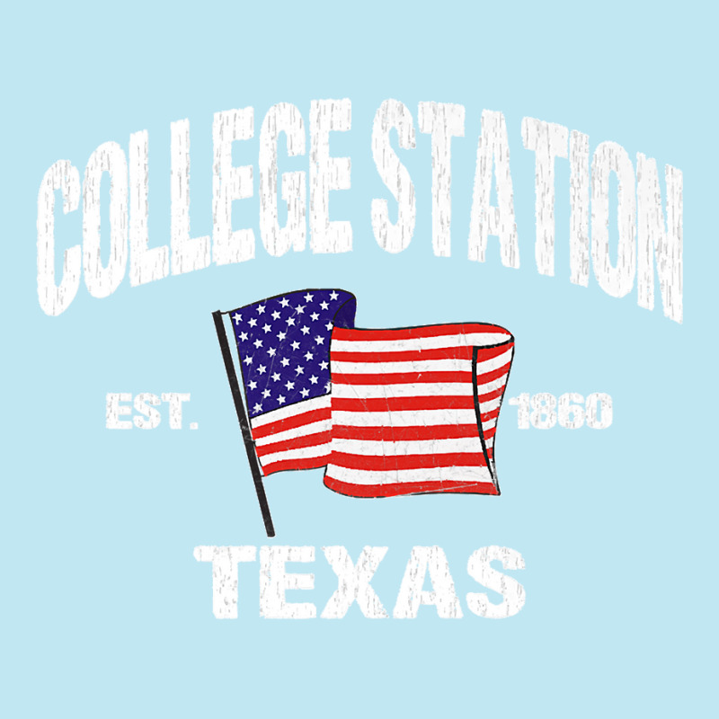 College Station Texas Tx Usa Stars & Stripes Vintage Style Premium Urban Heavy T-shirt | Artistshot