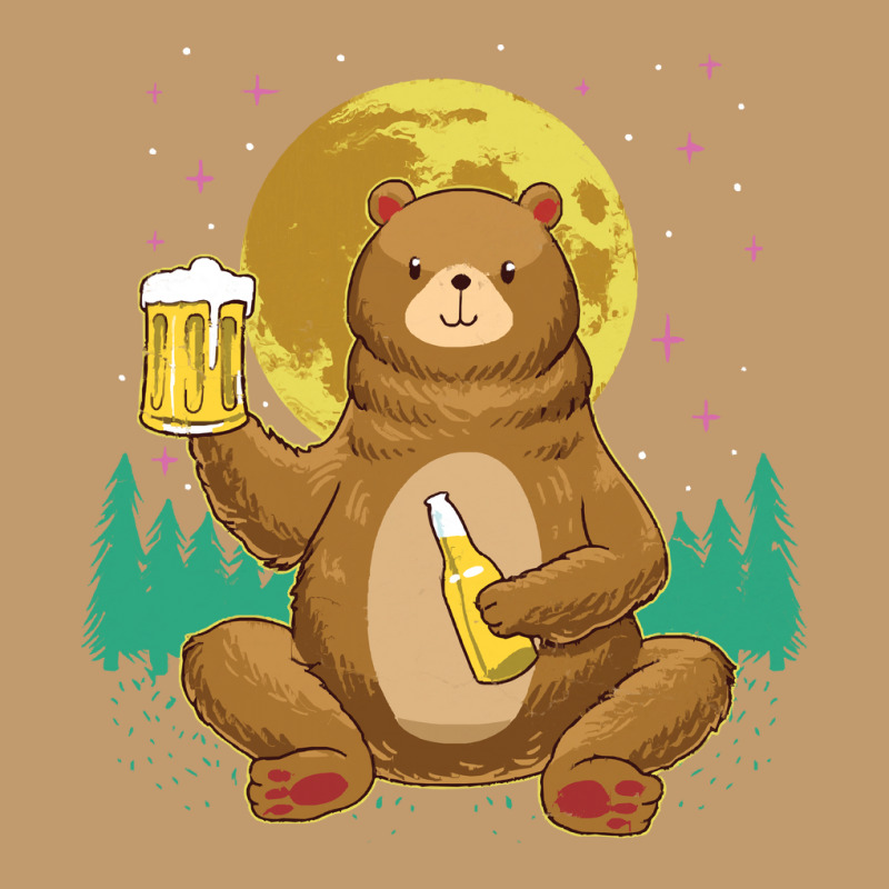 Bear T  Shirt Bear Drinking Beer Camp Fire Outdoor Funny Animal T  Shi Urban Heavy T-shirt by pumpkinslanguid | Artistshot