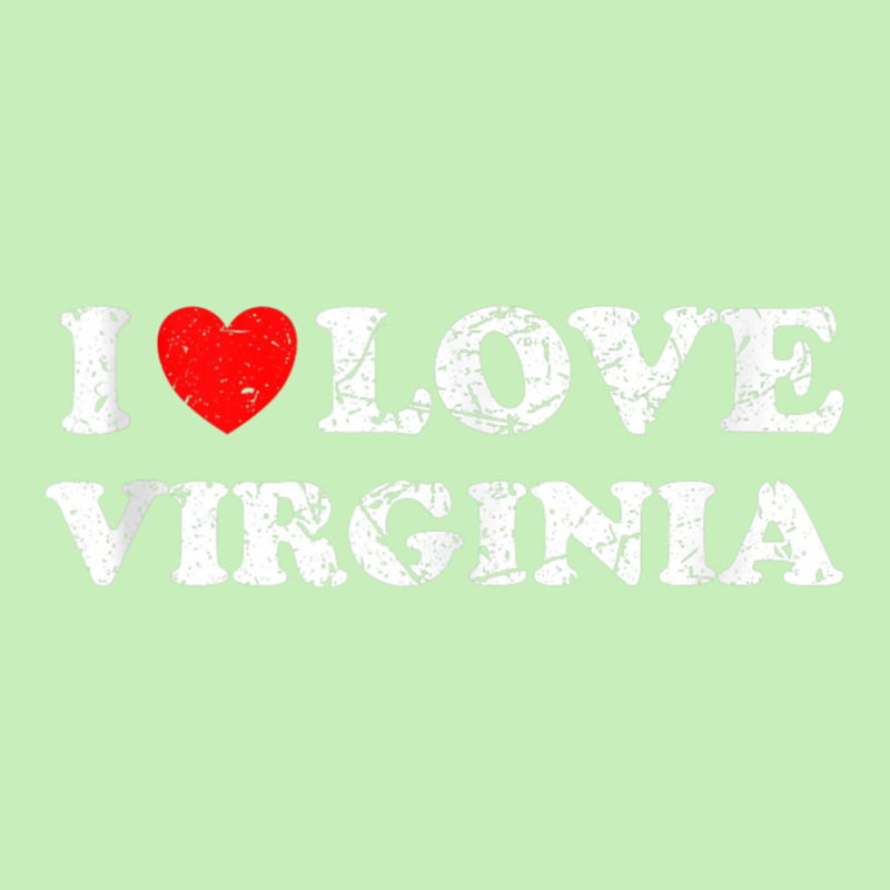 Distressed Grunge Worn Out Style I Love Virginia Tank Top Urban Pullover Hoodie | Artistshot