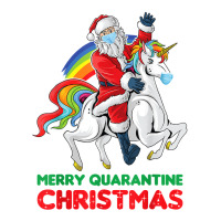 Merry Quarantine Christmas Santa Riding Unicorn Xmas Gifts T Shirt Bomber Jacket | Artistshot