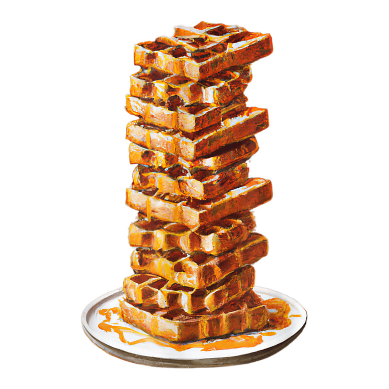 Tall Stack Of Waffles And Syrup Bomber Jacket by Outpost | Artistshot