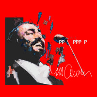 Original Portrait Of Luciano Pavarotti Bomber Jacket | Artistshot