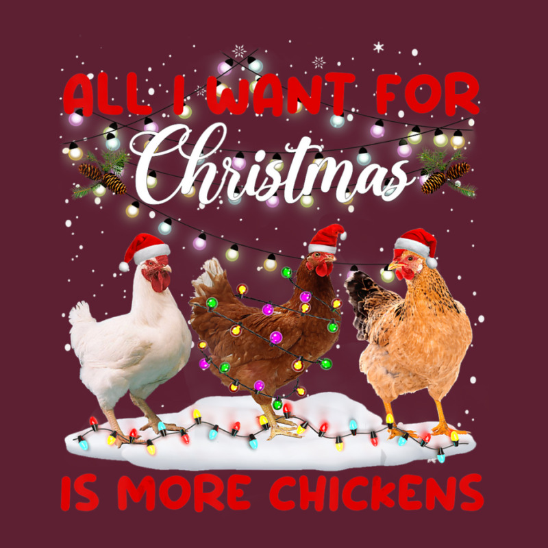 All I Want For Christmas Is More Chickens Santa Hat Lights Beanie | Artistshot