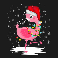 Flamingo Tropical Santa Hat Christmas Lights Family Matching Outfits 2 Beanie | Artistshot