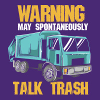 Recycling Worker T  Shirt Warning May Spontaneously Talk Trash T  Shir Beanie | Artistshot