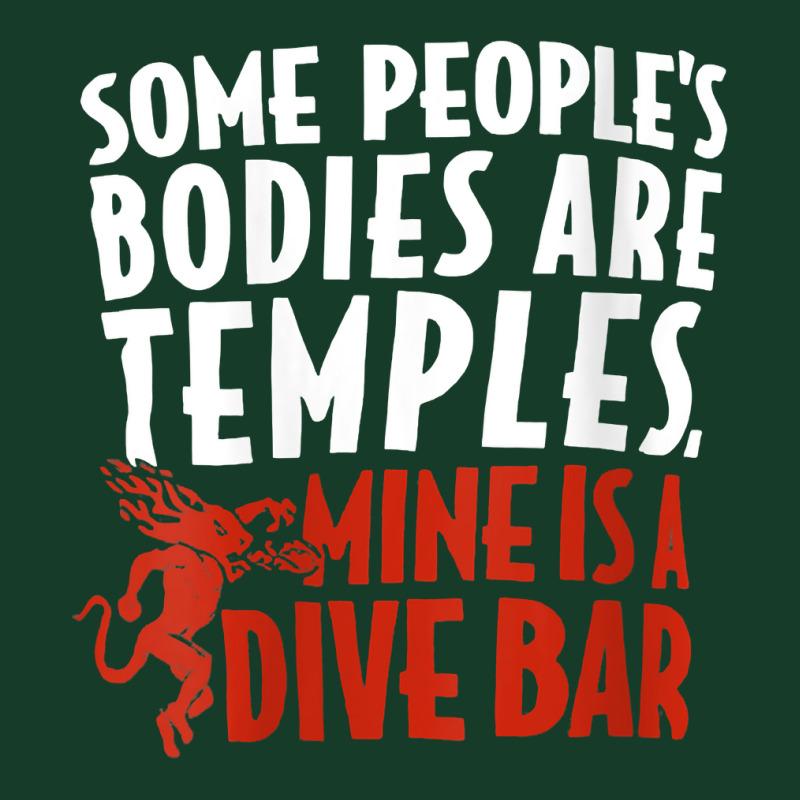 Womens Some People's Bodies Are Temples Mine Is A Dive Bar V Neck T Sh Visor hat by lazhehurezhu | Artistshot