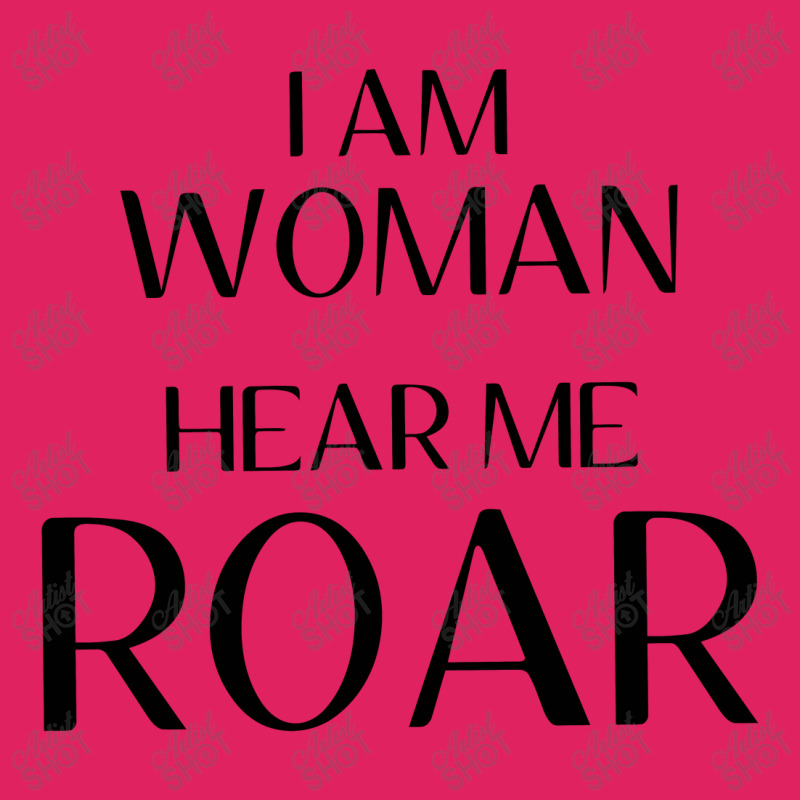 I Am Woman Hear Me Roar Pom Pom Beanie by liebegrafik | Artistshot