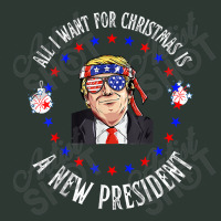 All I Want For Christmas Is A New President, Trump Xmas Day Gift Mesh Back Trucker Hat | Artistshot