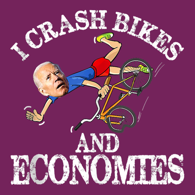 Joe Biden Falling Off Bike I Crash Bikes And Economies Tank Top Tie Dyed Bucket Hat | Artistshot