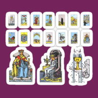 Tarot Card Sticker Set Major Arcana The Hermit Eleven Piece Pack 45474 Tie Dyed Bucket Hat | Artistshot